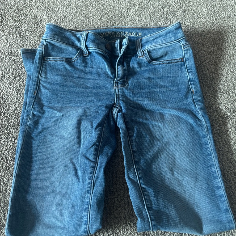 American Eagle Outfitters Women's Classic Blue Skinny Jeans